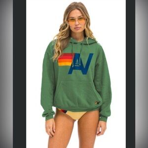 Aviator Nation Green Hoodie